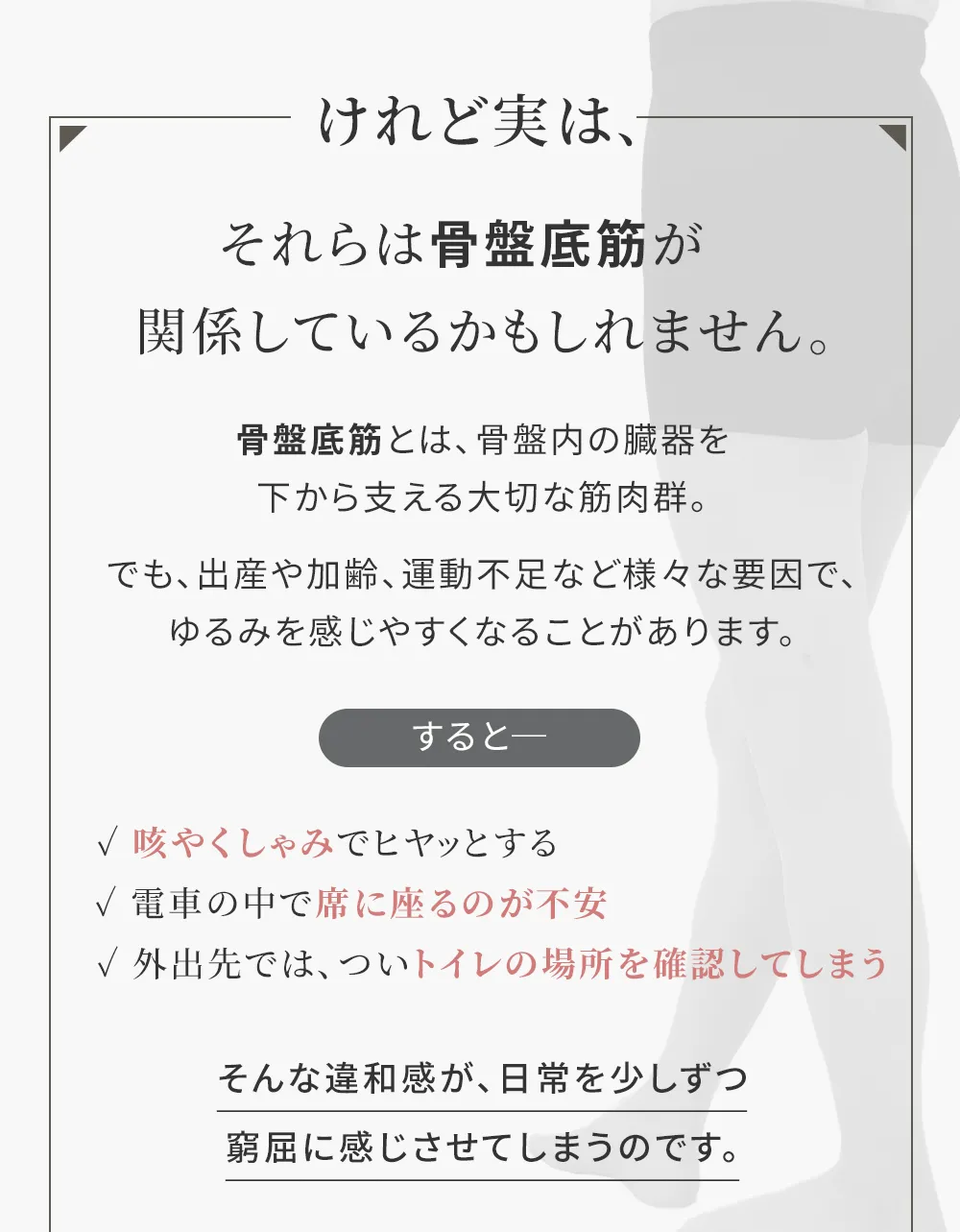骨盤底筋サポーター【フェミクッションハピネス】：骨盤底筋のゆるみや骨盤臓器脱を予防するサポーター